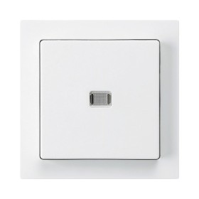 HAGER Frontplatte Druckschalter beleuchtet weiss
