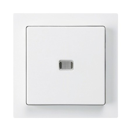 HAGER Frontplatte Druckschalter beleuchtet weiss
