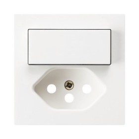 HAGER Frontplatte Kombi Schalter T13 weiss