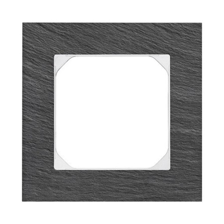 HAGER Abdeckrahmen ART 1fach Schiefer schwarz
