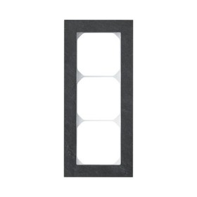 HAGER Abdeckrahmen ART 3fach Schiefer schwarz