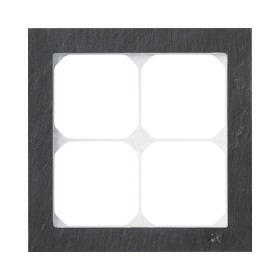 HAGER Abdeckrahmen ART 4fach Schiefer schwarz