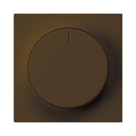 HAGER Frontplatte Drehdimmer braun
