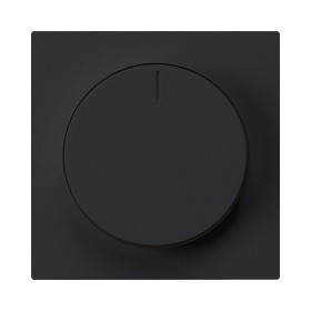 HAGER Frontplatte Drehdimmer schwarz