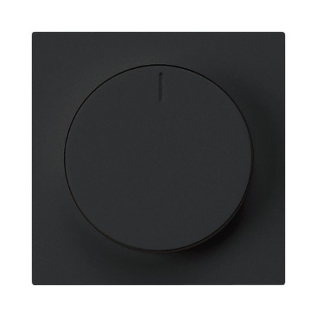HAGER Frontplatte Drehdimmer schwarz
