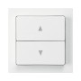 HAGER Frontplatte Storenschalter weiss