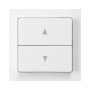 HAGER Frontplatte Storenschalter weiss