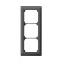 HAGER Abdeckrahmen K Line 3fach anthrazit