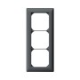 HAGER Abdeckrahmen K Line 3fach anthrazit