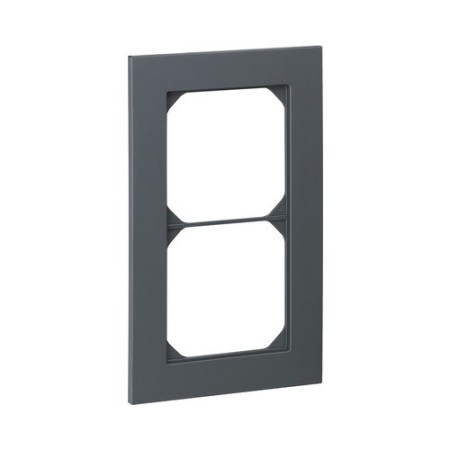 HAGER Abdeckrahmen K Pro 2fach anthrazit