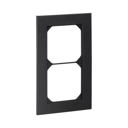 HAGER Abdeckrahmen K Pro 2fach schwarz