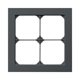 HAGER Abdeckrahmen K Pro 4fach anthrazit