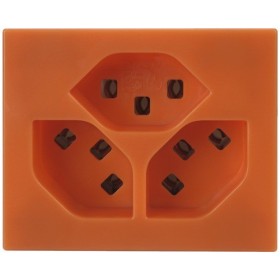 HAGER FLF Steckdose 3xT23 IP 20 orange