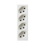 HAGER FLF Steckdose 4xT13 GR. II parallel IP 20 weiss
