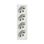 HAGER FLF Steckdose 4xT13 GR. II parallel IP 20 weiss
