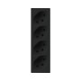 HAGER FLF Steckdose 4xT13 GR. II schwarz