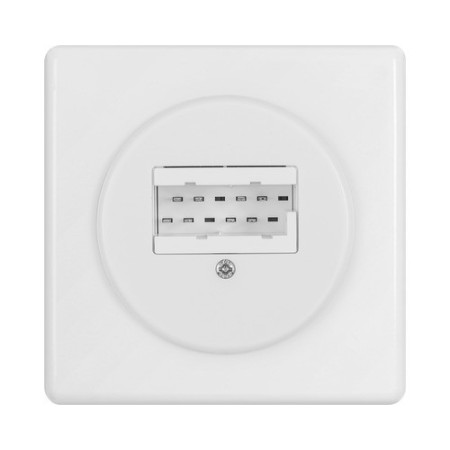 HAGER Basico UP Telefonsteckdose 2xTT83 IP 20 weiss