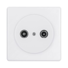 HAGER Basico UP Antennensteckdose R/TV IP 20 weiss