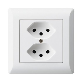HAGER Kallysto.line UP Steckdose 2xT13 parallel IP 20 weiss