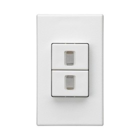 HAGER FLF UP Doppelschalter SCH1 IP 20 weiss beleuchtet
