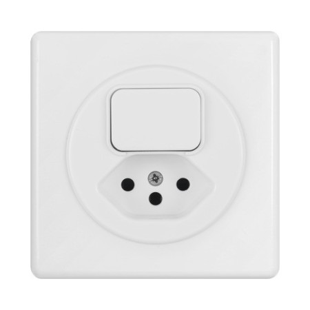 HAGER Basico UP Kombregler Schalter/T13 IP 20 weiss