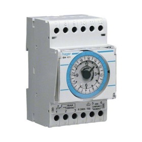 HAGER Quarz Zeitschaltuhr IP20 mit Tagesprogramm
