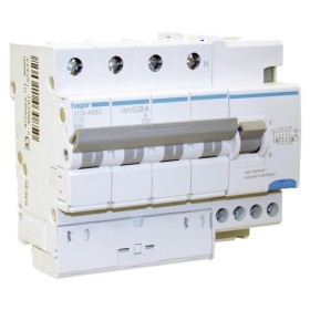 HAGER Fehlerstrom-Leitungsschutzschalter FILS C-20A/30mA 6kA 3P+N 6 mod