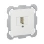 HAGER Kallysto Steckdose 1x TT86 6p weiss