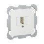HAGER Kallysto Steckdose 1x TT86 6p weiss
