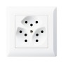 HAGER Kallysto.line UP Steckdose 3xT13 parallel weiss
