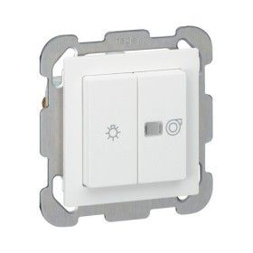 HAGER Kallysto Schalter für Licht und Ventilatoren SCH0/3 weiss