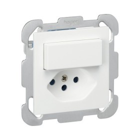 HAGER Kallysto Kombination Wechselschalter SCH3/T13 weiss