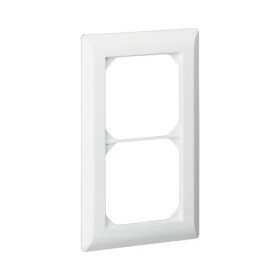 HAGER Kallysto.line Abdeckrahmen 2fach vertikal weiss