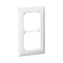 HAGER Kallysto.line Abdeckrahmen 2fach vertikal weiss