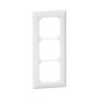 HAGER Kallysto.line Abdeckrahmen 3fach vertikal weiss