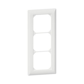 HAGER Kallysto.line Abdeckrahmen 3fach vertikal weiss