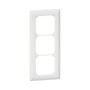 HAGER Kallysto.line Abdeckrahmen 3fach vertikal weiss