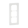 HAGER Kallysto.pro Abdeckrahmen 3fach vertikal weiss