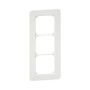 HAGER Kallysto.pro Abdeckrahmen 3fach vertikal weiss
