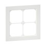 HAGER Kallysto.pro Abdeckrahmen 4fach 148x148 mm weiss