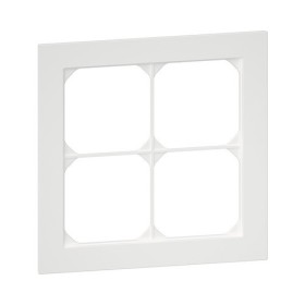 HAGER Kallysto.pro Abdeckrahmen 4fach 148x148 mm weiss