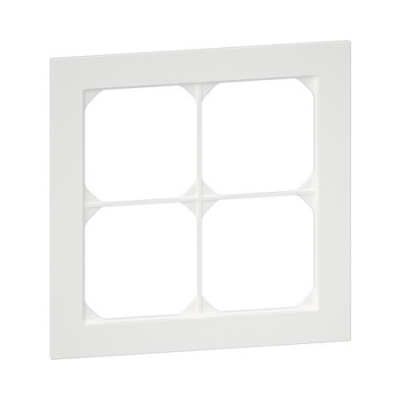 HAGER Kallysto.pro Abdeckrahmen 4fach 148x148 mm weiss