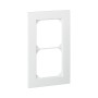 HAGER Kallysto.trend Abdeckrahmen 2fach vertikal weiss