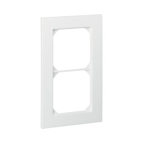 HAGER Kallysto.trend Abdeckrahmen 2fach vertikal weiss