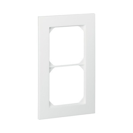 HAGER Kallysto.trend Abdeckrahmen 2fach vertikal weiss