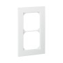 HAGER Kallysto.trend Abdeckrahmen 2fach vertikal weiss