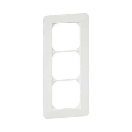 HAGER Kallysto.trend Abdeckrahmen 3fach vertikal weiss