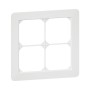 HAGER Kallysto.trend Abdeckrahmen 4fach 148x148 mm weiss
