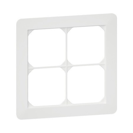 HAGER Kallysto.trend Abdeckrahmen 4fach 148x148 mm weiss