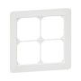 HAGER Kallysto.trend Abdeckrahmen 4fach 148x148 mm weiss